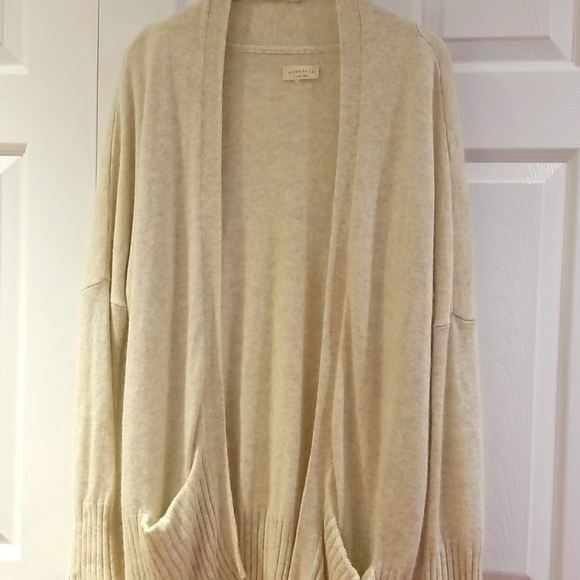ARURE SKIES  ARITZIA  CASHMERE ANGARA BLEND OPEN FRONT CARDIGAN SWEATER - Picture 1 of 5